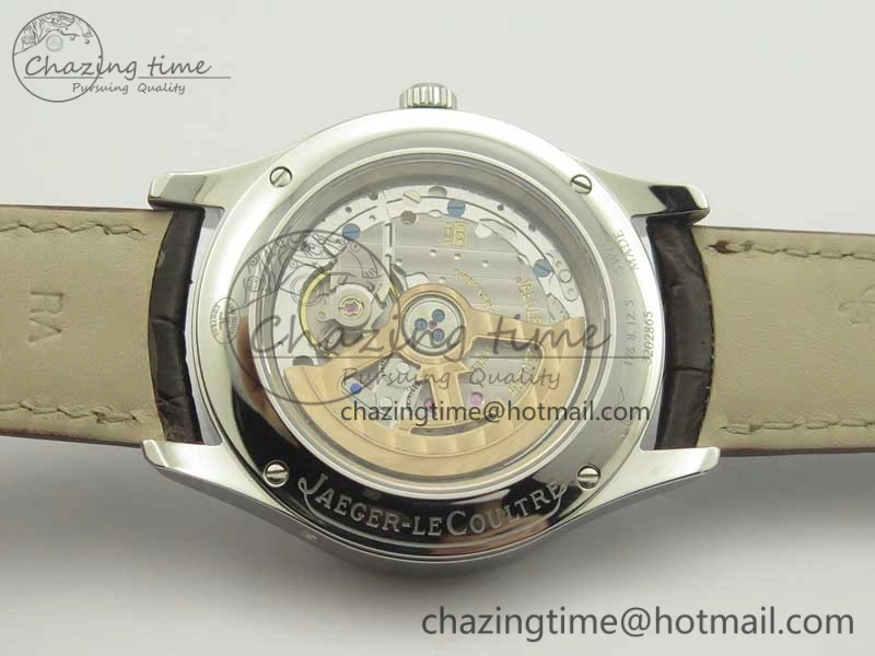 Snug Master Calendar OMF 1:1 Best Edition Gray Textured Dial on Brown Leather Strap A 7477