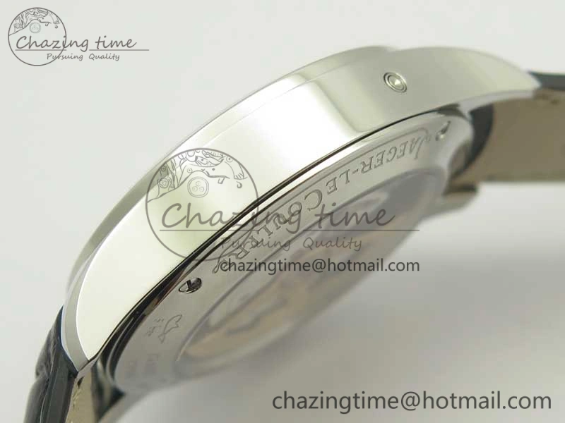 Neat Master Calendar OMF 1:1 Best Edition White Dial Black Markers on Black Leather Strap A 7485