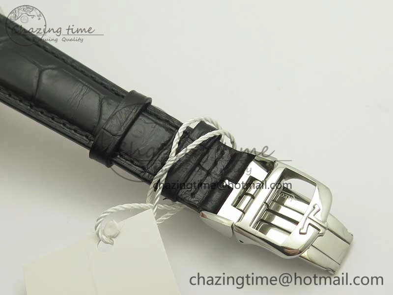 Master Calendar OMF 1:1 Best Edition White Dial on Black Leather Strap A Unique 7473