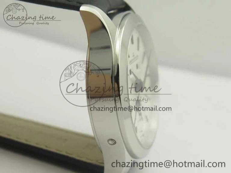 Master Calendar OMF 1:1 Best Edition White Dial on Black Leather Strap A Unique 7473