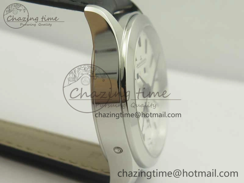 Master Calendar OMF 1:1 Best Edition White Dial on Black Leather Strap A Unique 7473