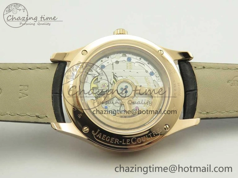 Master Calendar RG OMF 1:1 Best Edition Blue Dial on Black Leather Strap A Upgraded 7465
