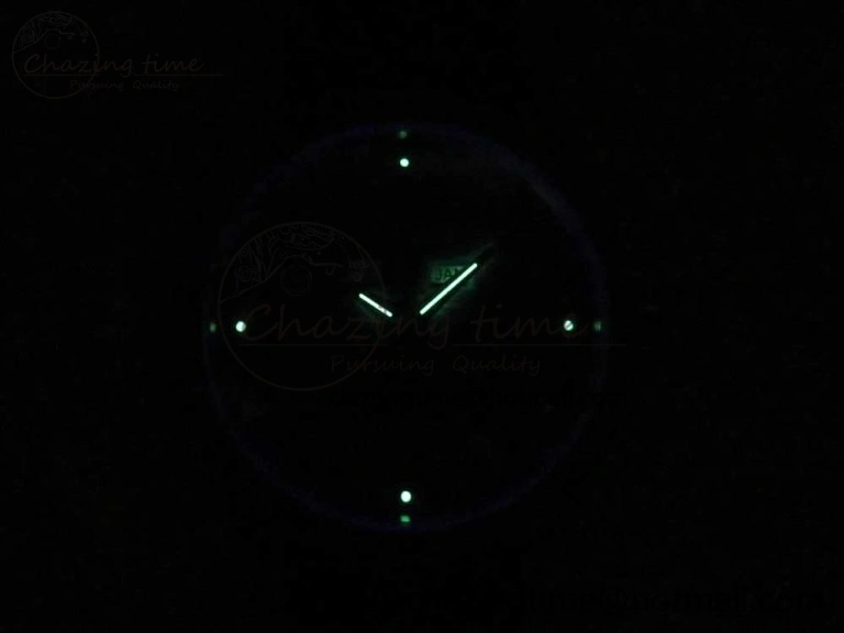 Master Calendar RG OMF 1:1 Best Edition Blue Dial on Black Leather Strap A Upgraded 7465