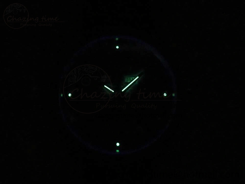 Master Calendar RG OMF 1:1 Best Edition Blue Dial on Black Leather Strap A Upgraded 7465