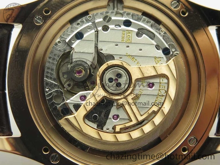 Master Calendar RG OMF 1:1 Best Edition Blue Dial on Black Leather Strap A Upgraded 7465