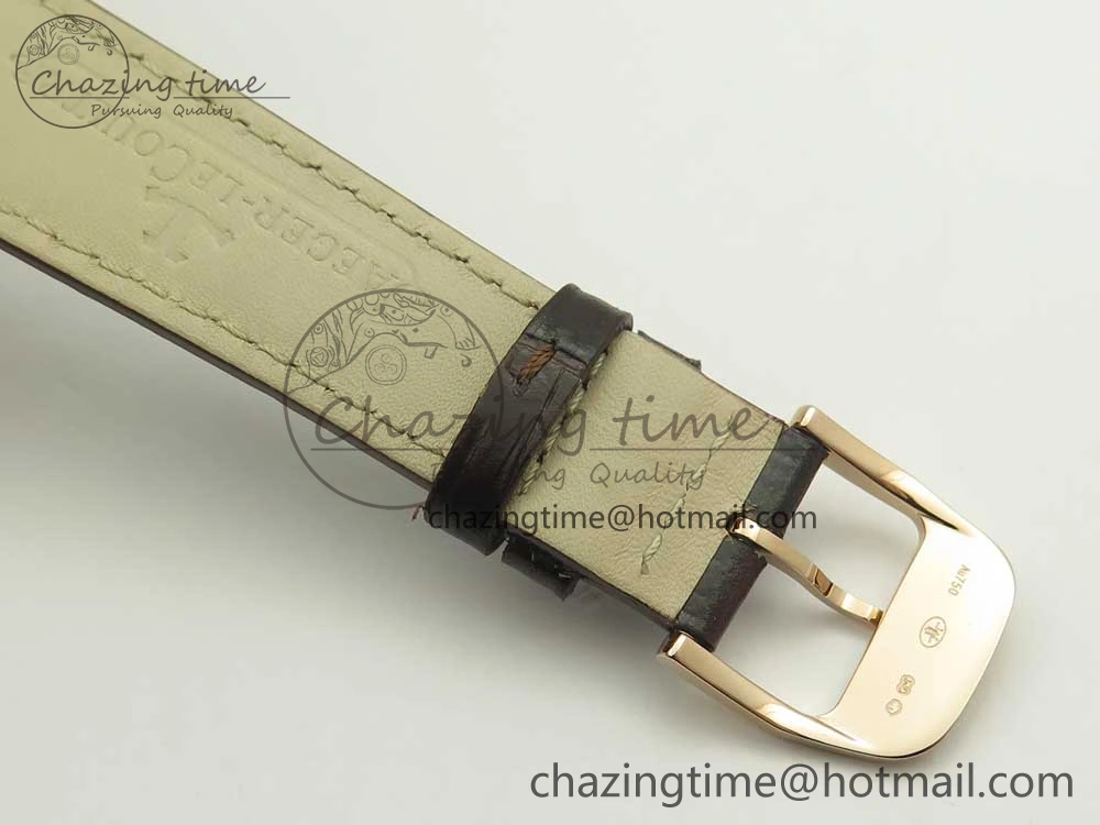 Master Calendar RG OMF 1:1 Best Edition Silver Dial on Brown Leather Strap A Versatile 7461
