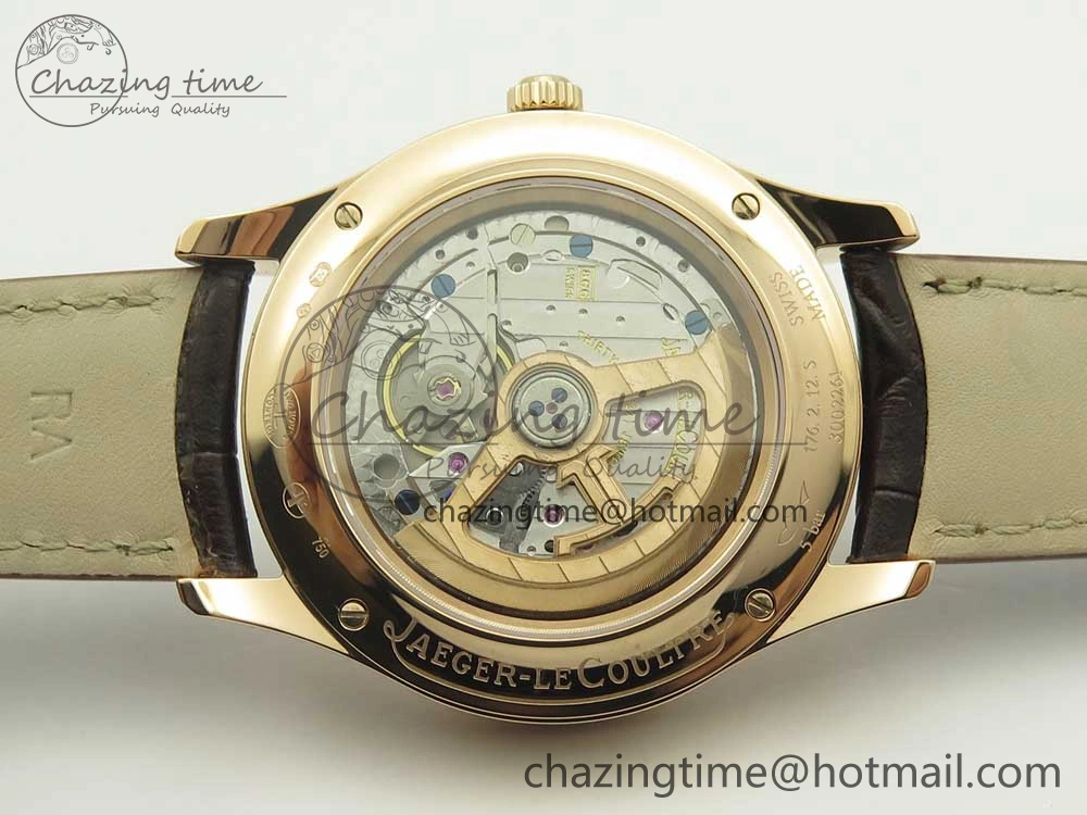 Master Calendar RG OMF 1:1 Best Edition Silver Dial on Brown Leather Strap A Versatile 7461