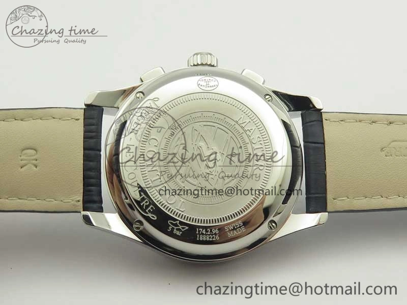Master Chronograph SS 1538530 White Dial Blue Hand on Blue Leather Strap A MultiPurpose 4933