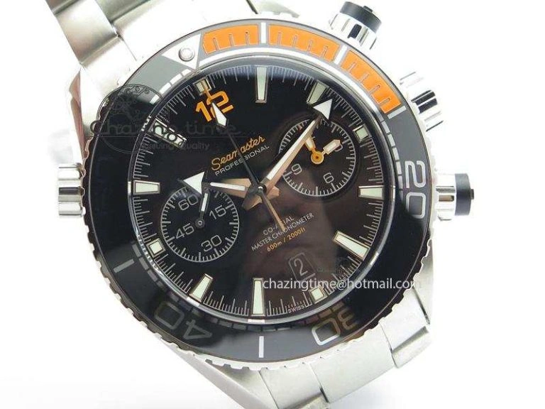 UrbanChic Master Chronometer 45mm SS JHF Black Dial On SS Bracelet A 8248