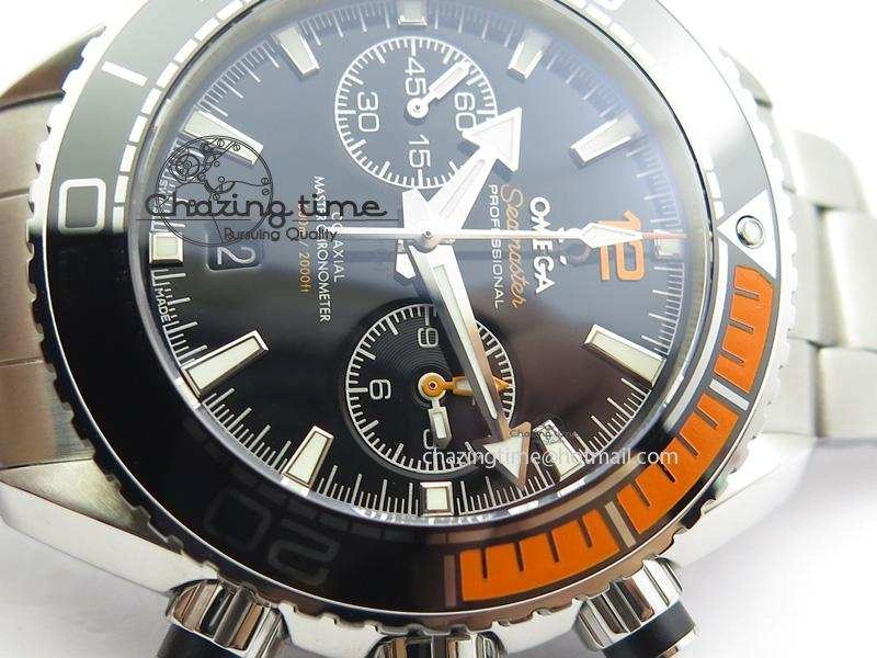 UrbanChic Master Chronometer 45mm SS JHF Black Dial On SS Bracelet A 8248