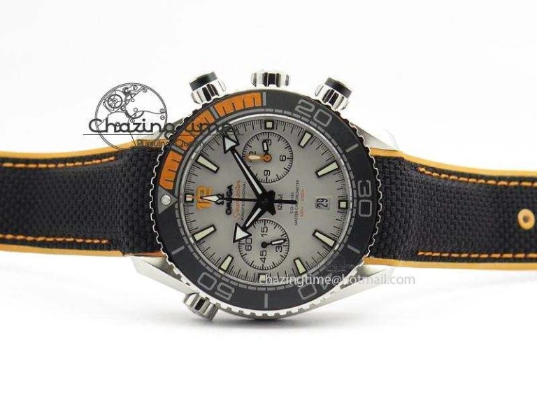 Breathable Master Chronometer 45mm SS JHF Grey Dial On Nylon Strap A 8249