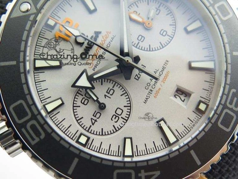 Breathable Master Chronometer 45mm SS JHF Grey Dial On Nylon Strap A 8249