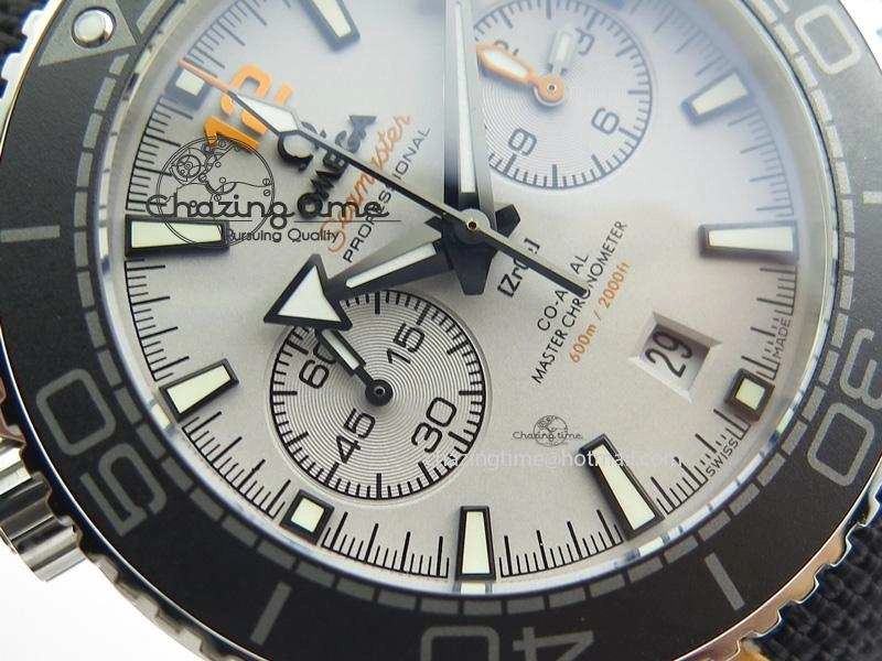 Breathable Master Chronometer 45mm SS JHF Grey Dial On Nylon Strap A 8249