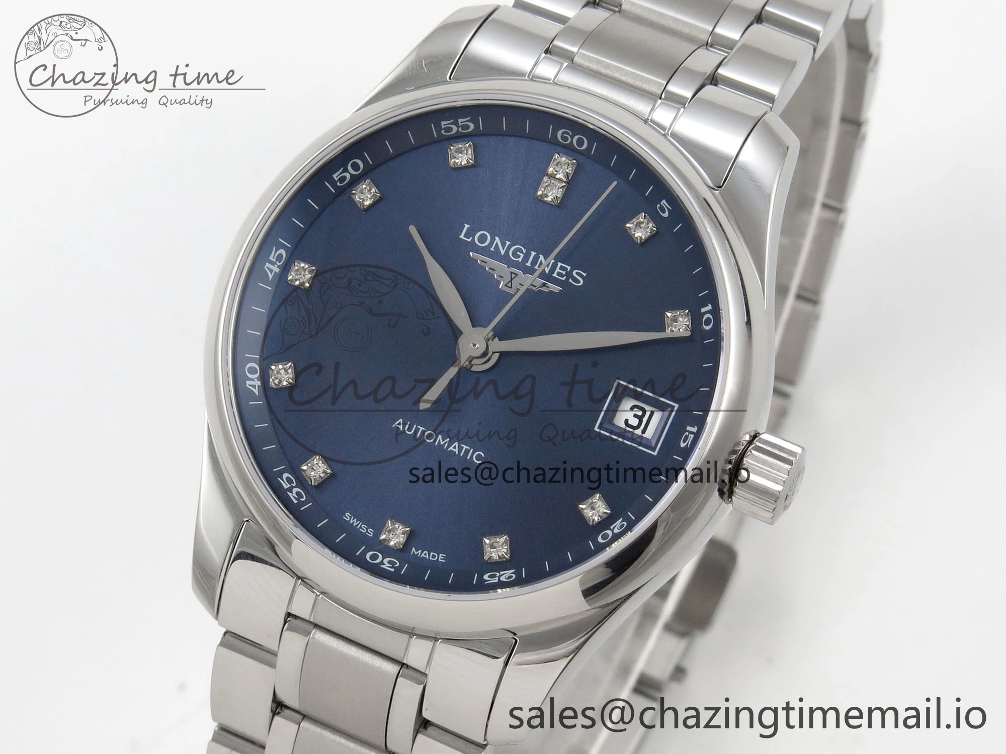 FastDry Master Collection 40mm SS AF 1:1 Best Edition Blue Dial on Stainless steel bracelet A 7536