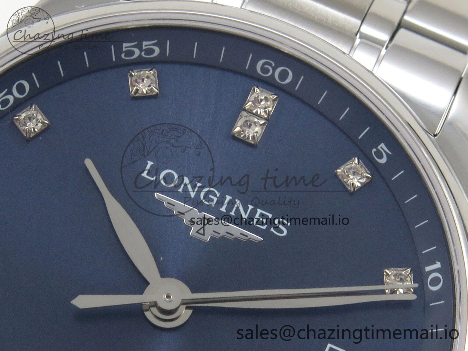 FastDry Master Collection 40mm SS AF 1:1 Best Edition Blue Dial on Stainless steel bracelet A 7536
