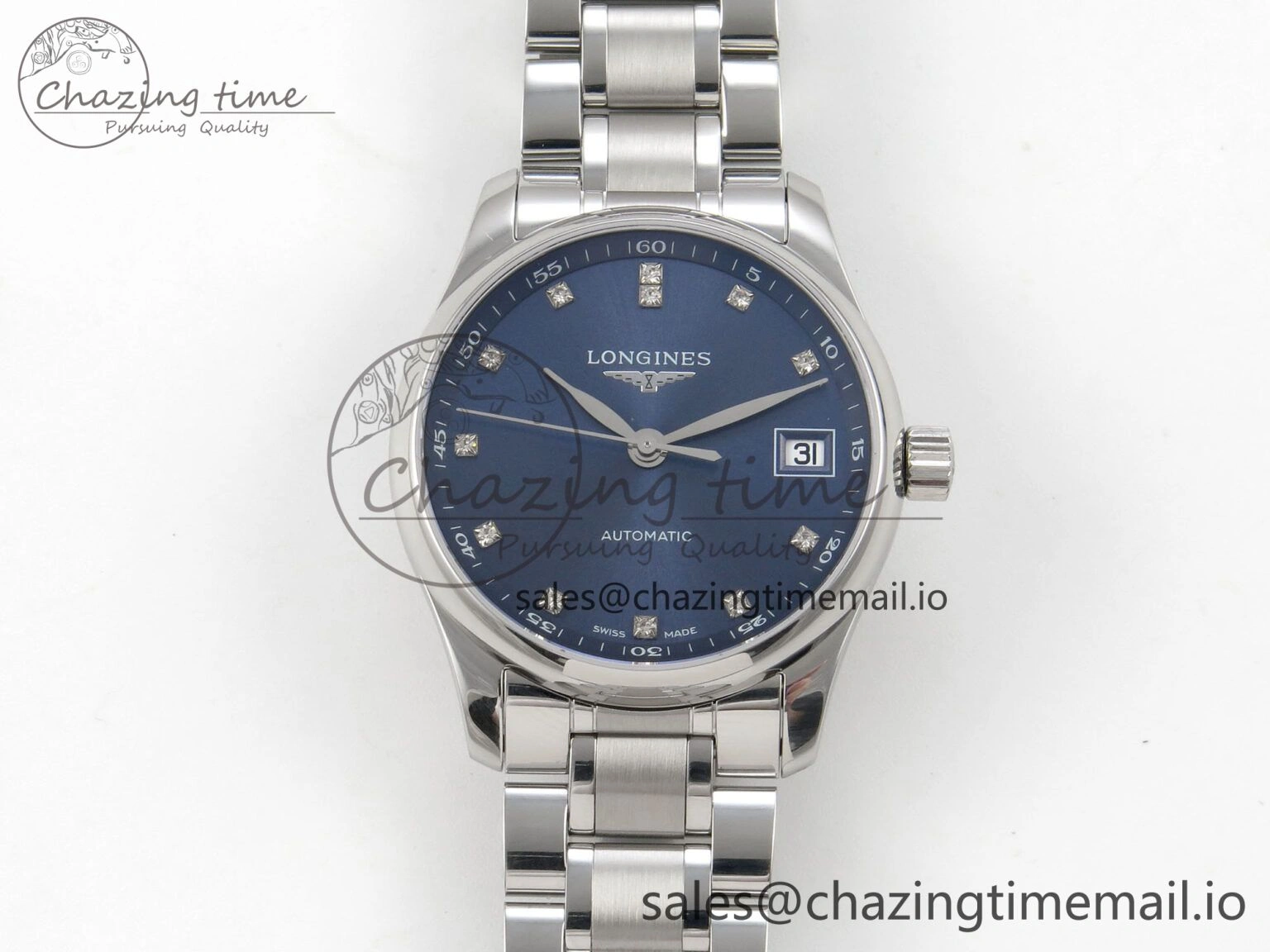 FastDry Master Collection 40mm SS AF 1:1 Best Edition Blue Dial on Stainless steel bracelet A 7536