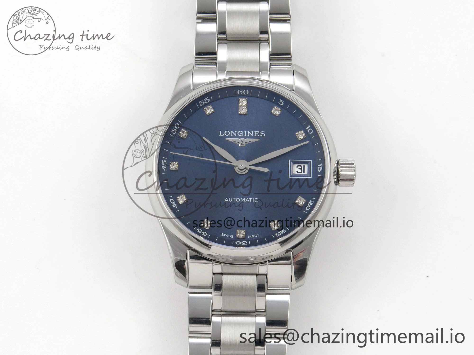 FastDry Master Collection 40mm SS AF 1:1 Best Edition Blue Dial on Stainless steel bracelet A 7536