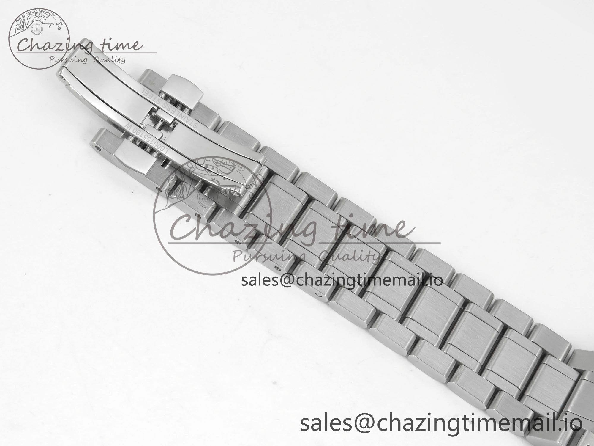 Unisex Master Collection 40mm SS AF 1:1 Best Edition Blue Dial on Stainless steel bracelet A 7535