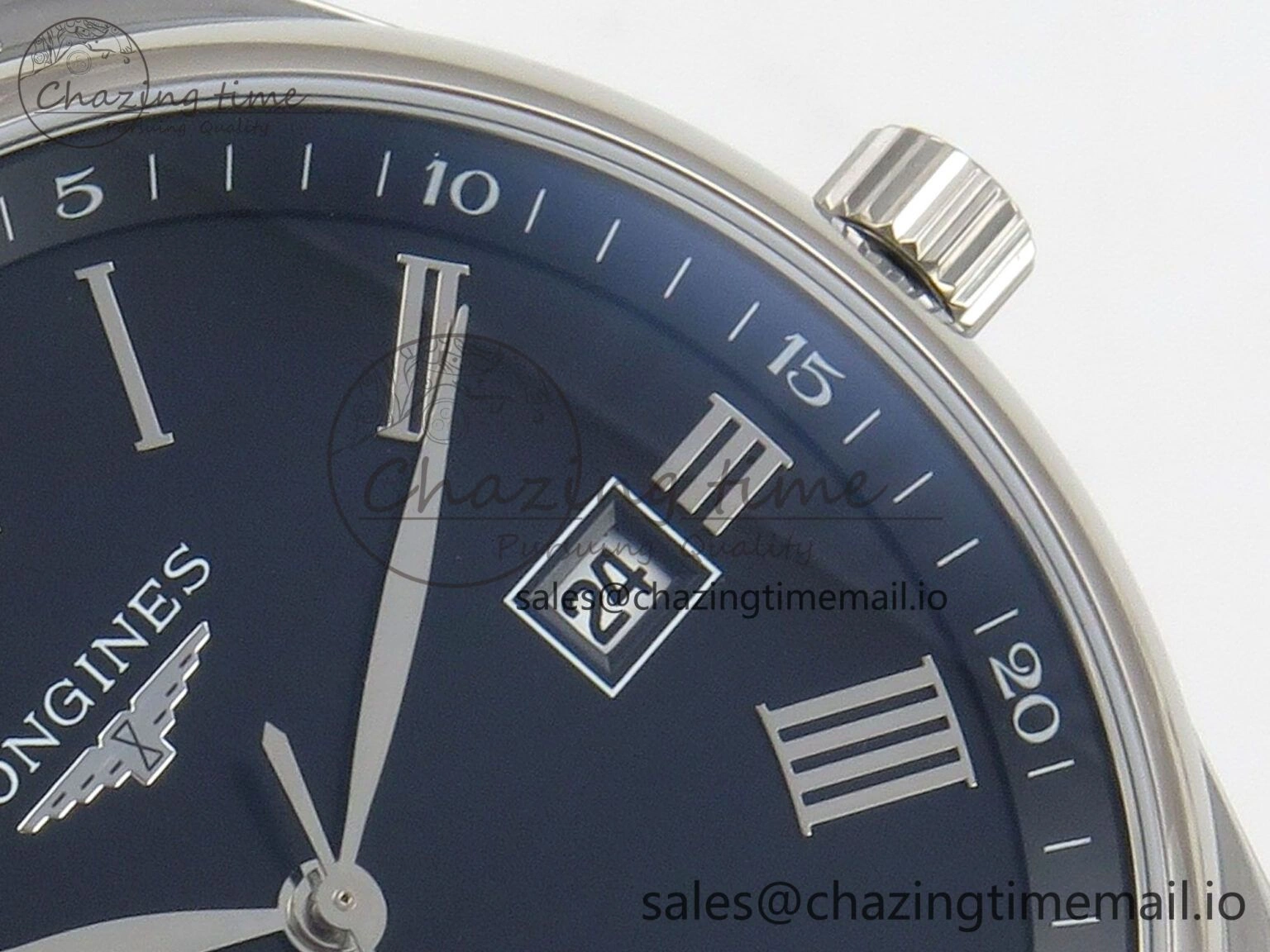 Thermal Master Collection 40mm SS AF 1:1 Best Edition Blue Roman Dial on Stainless steel bracelet A 7532