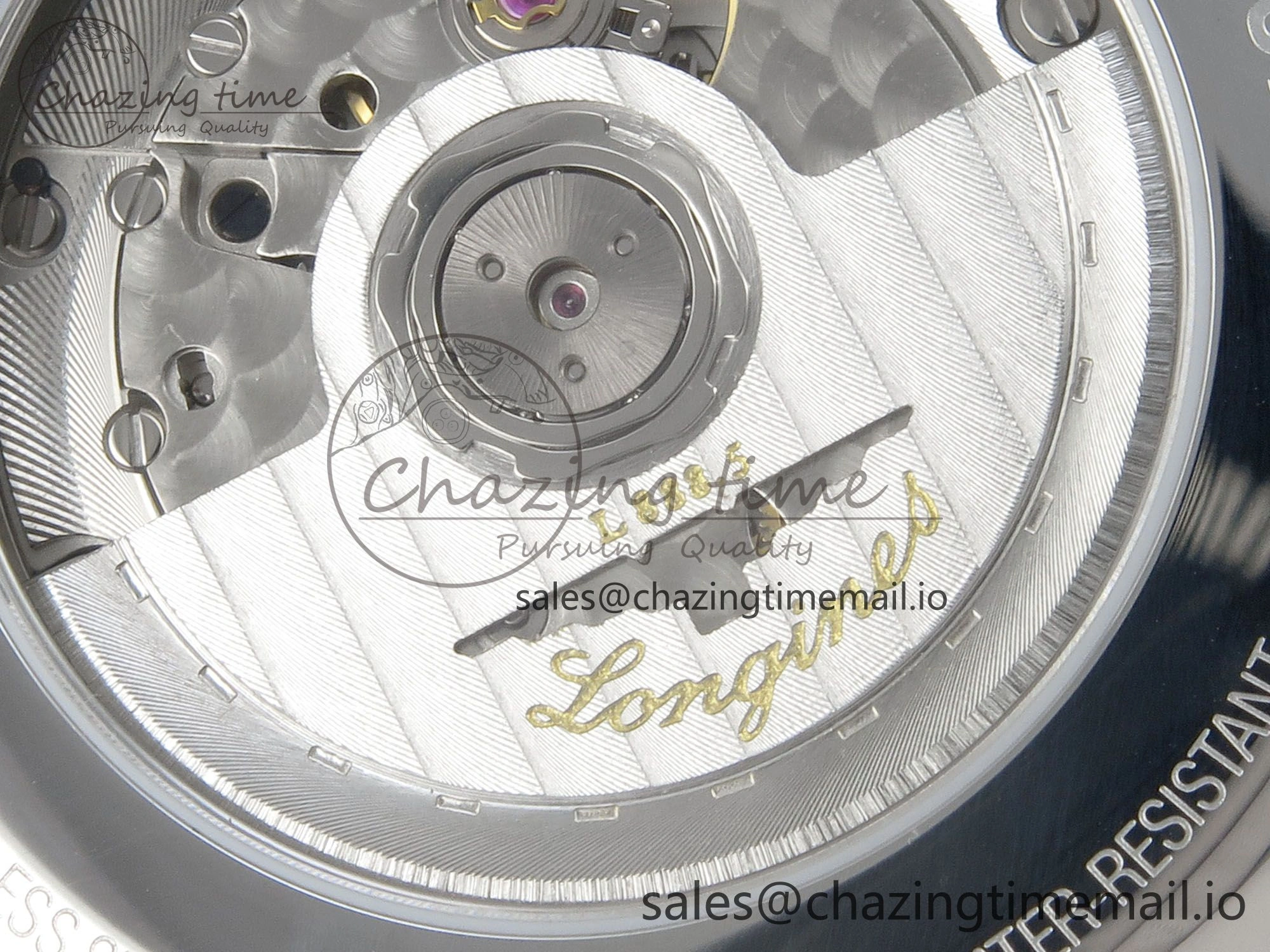 WaterResistant Master Collection 40mm SS AF 1:1 Best Edition Gray Roman Dial on Brown Leather Strap A 7541
