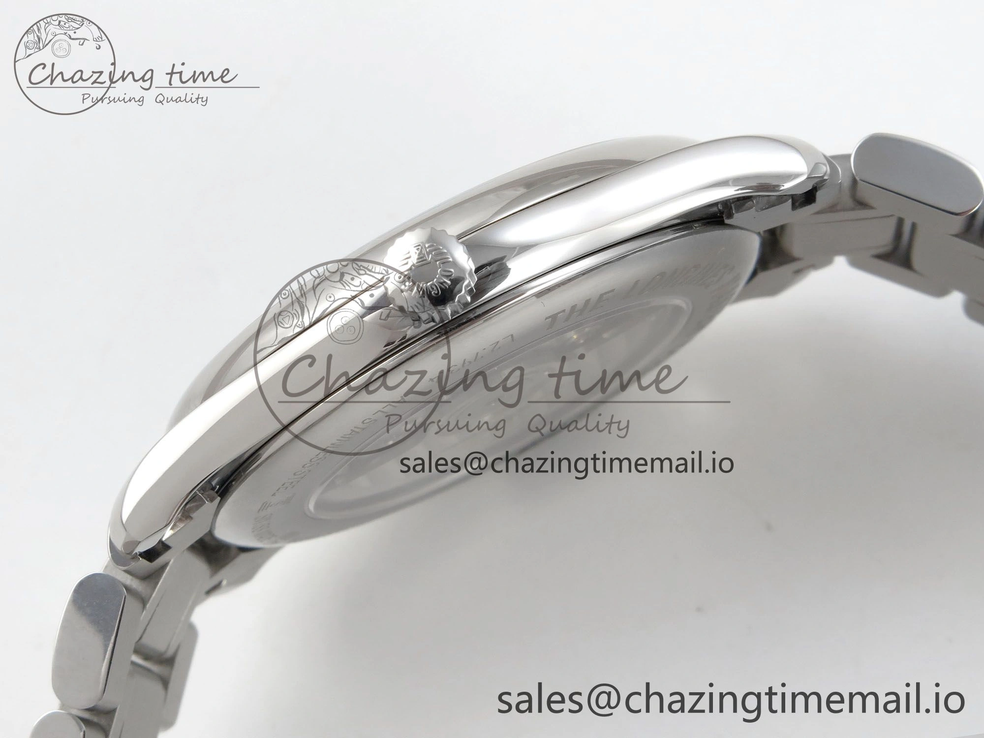 Master Collection 40mm SS AF 1:1 Best Edition Gray Roman Dial on Stainless steel bracelet A ZeroBulk 7538