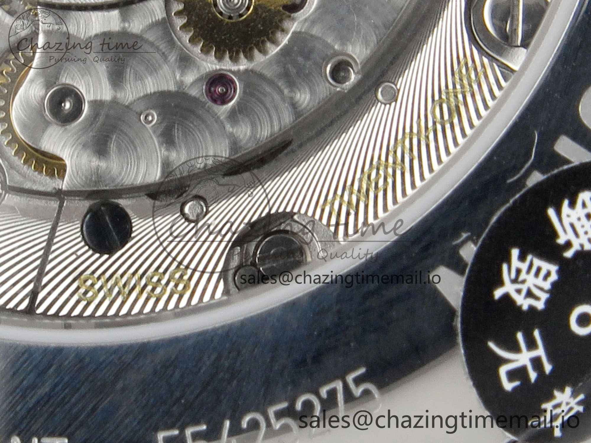 Master Collection 40mm SS AF 1:1 Best Edition Gray Roman Dial on Stainless steel bracelet A ZeroBulk 7538