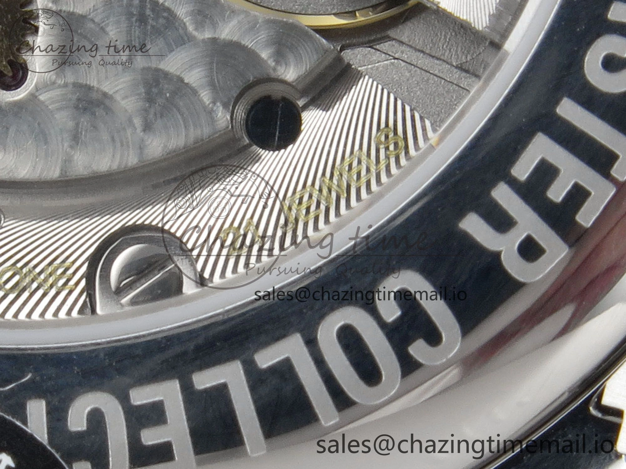 Master Collection 40mm SS AF 1:1 Best Edition Gray Roman Dial on Stainless steel bracelet A ZeroBulk 7538