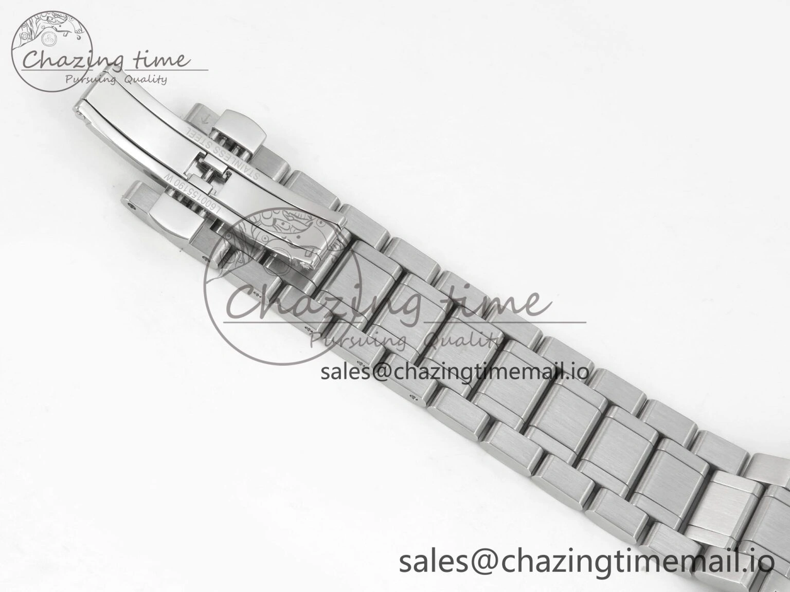 Master Collection 40mm SS AF 1:1 Best Edition Gray Roman Dial on Stainless steel bracelet A ZeroBulk 7538