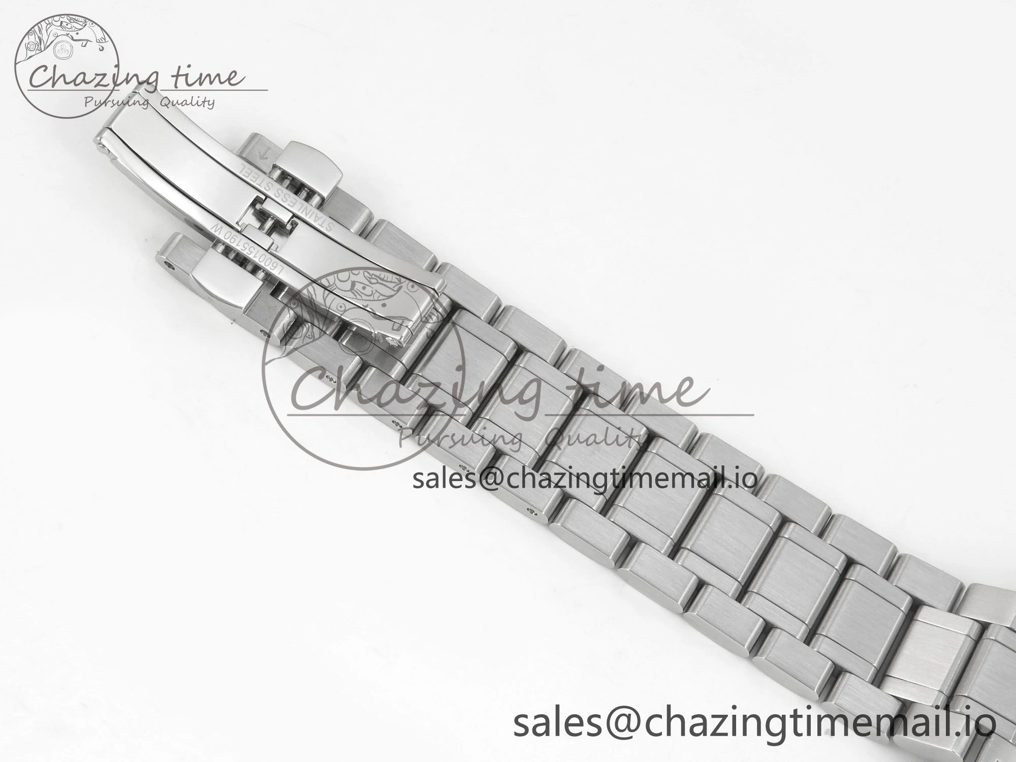 Master Collection 40mm SS AF 1:1 Best Edition Gray Roman Dial on Stainless steel bracelet A ZeroBulk 7538