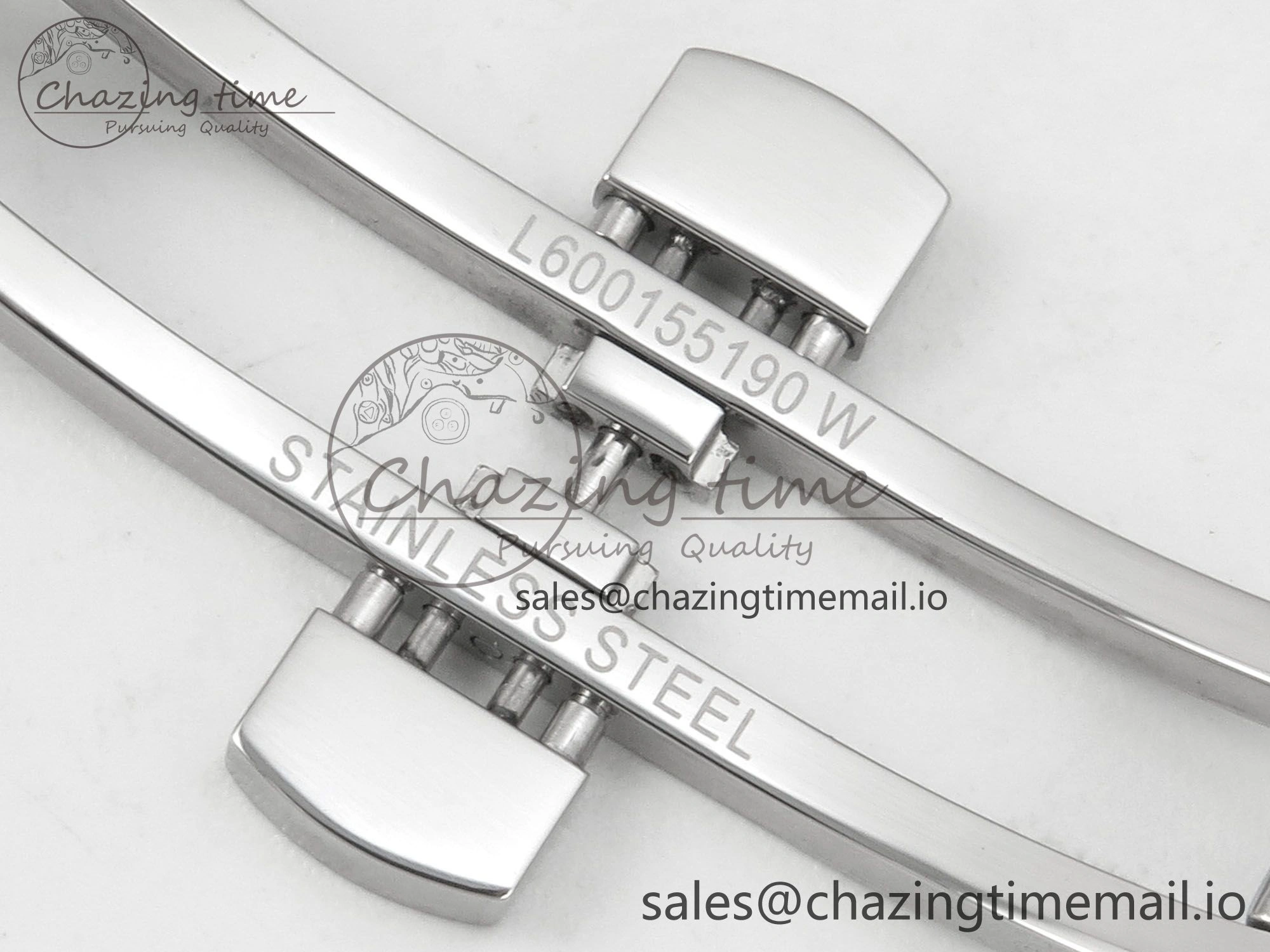 Master Collection 40mm SS AF 1:1 Best Edition Gray Roman Dial on Stainless steel bracelet A ZeroBulk 7538