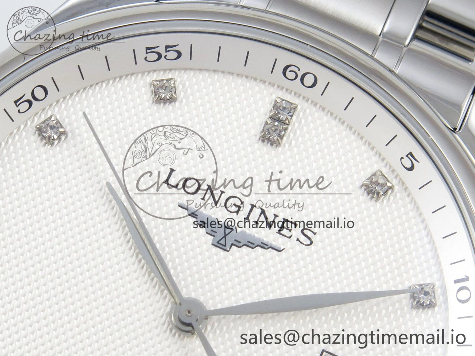 WeatherProof Master Collection 40mm SS AF 1:1 Best Edition Silver Dial on Stainless steel bracelet A 7530