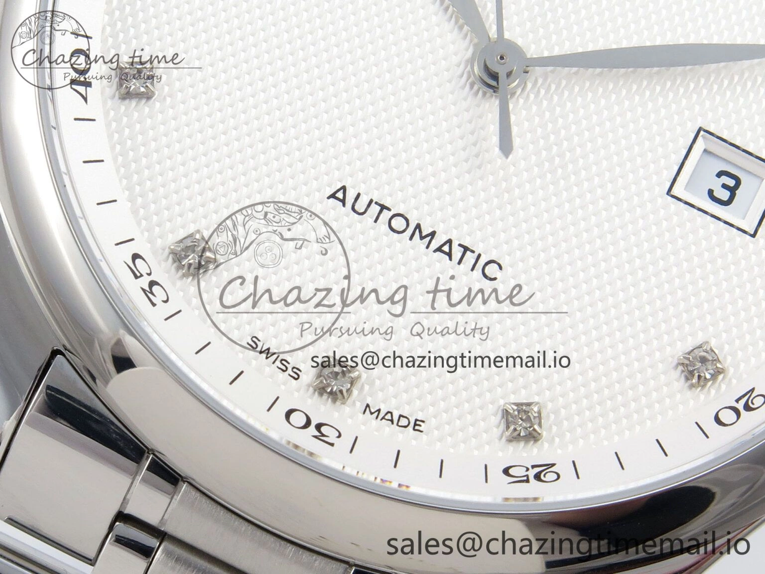 WeatherProof Master Collection 40mm SS AF 1:1 Best Edition Silver Dial on Stainless steel bracelet A 7530