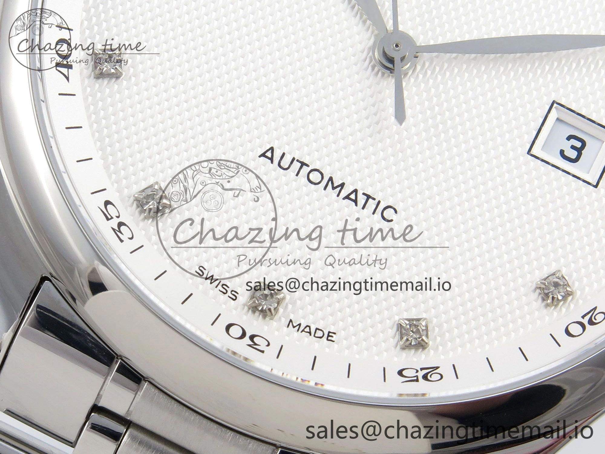 WeatherProof Master Collection 40mm SS AF 1:1 Best Edition Silver Dial on Stainless steel bracelet A 7530