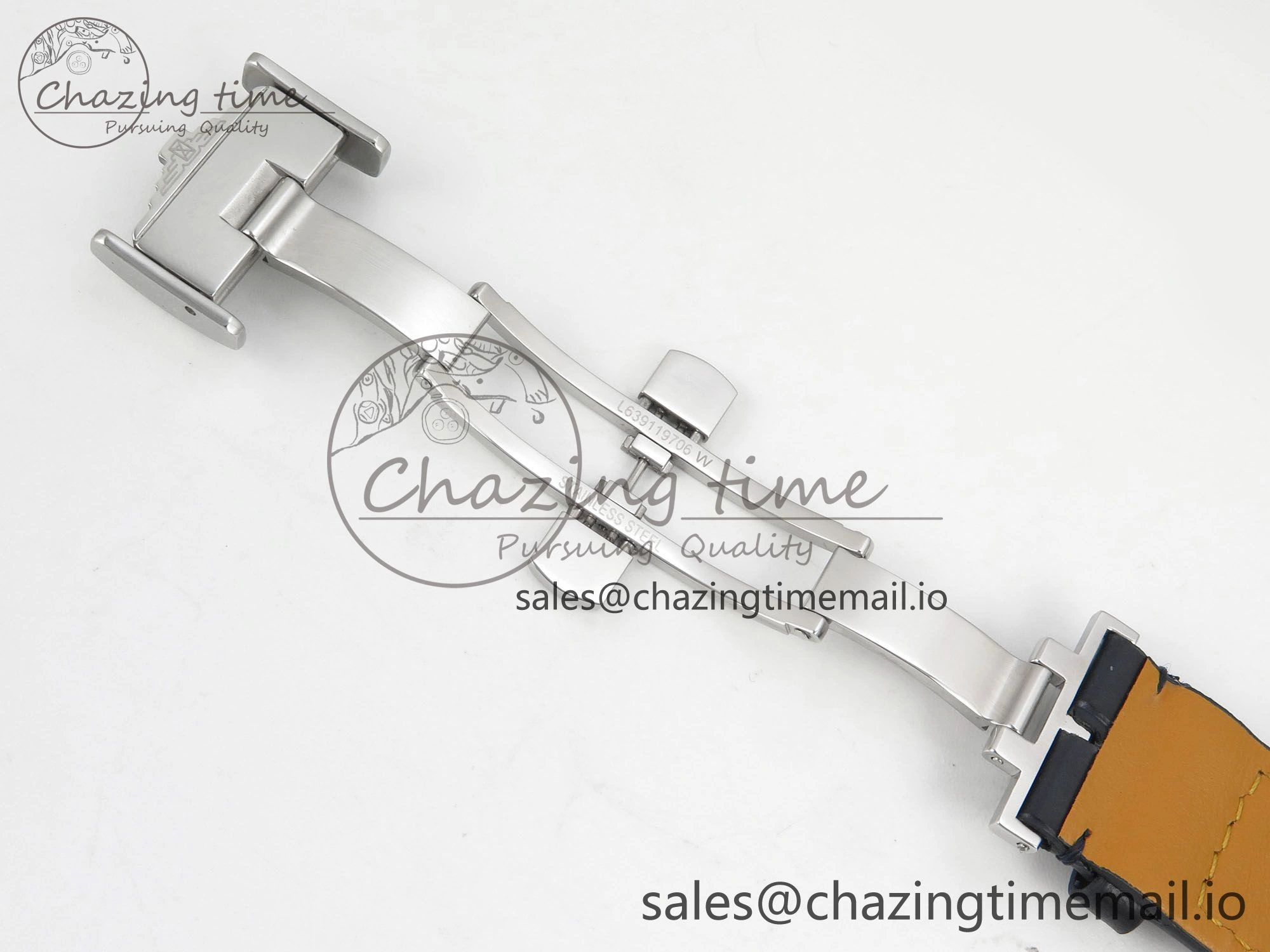 Master Collection 40mm SS AF 1:1 Best Edition White Roman Dial on Blue Leather Strap A Practical 7543