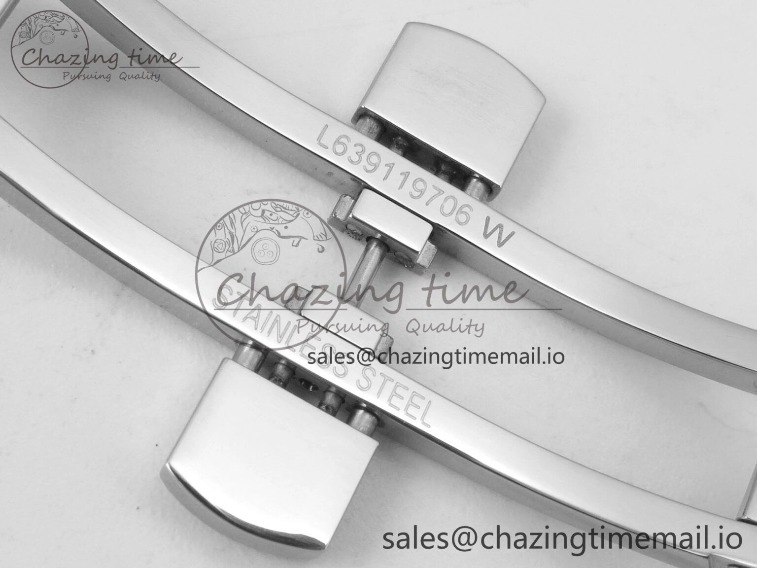 Master Collection 40mm SS AF 1:1 Best Edition White Roman Dial on Blue Leather Strap A Practical 7543