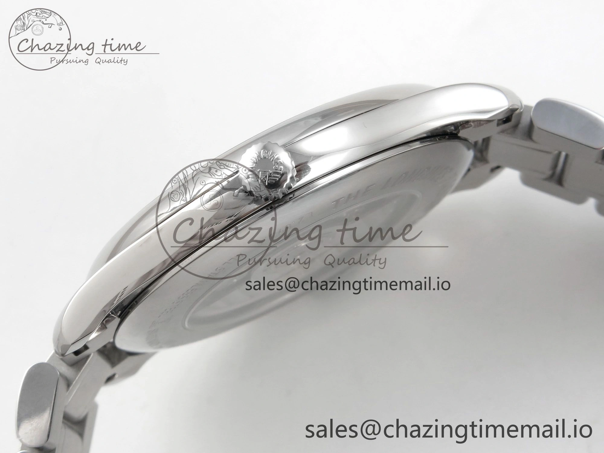 Master Collection 40mm SS AF 1:1 Best Edition White Roman Dial on Stainless steel bracelet A Minimalist 7533