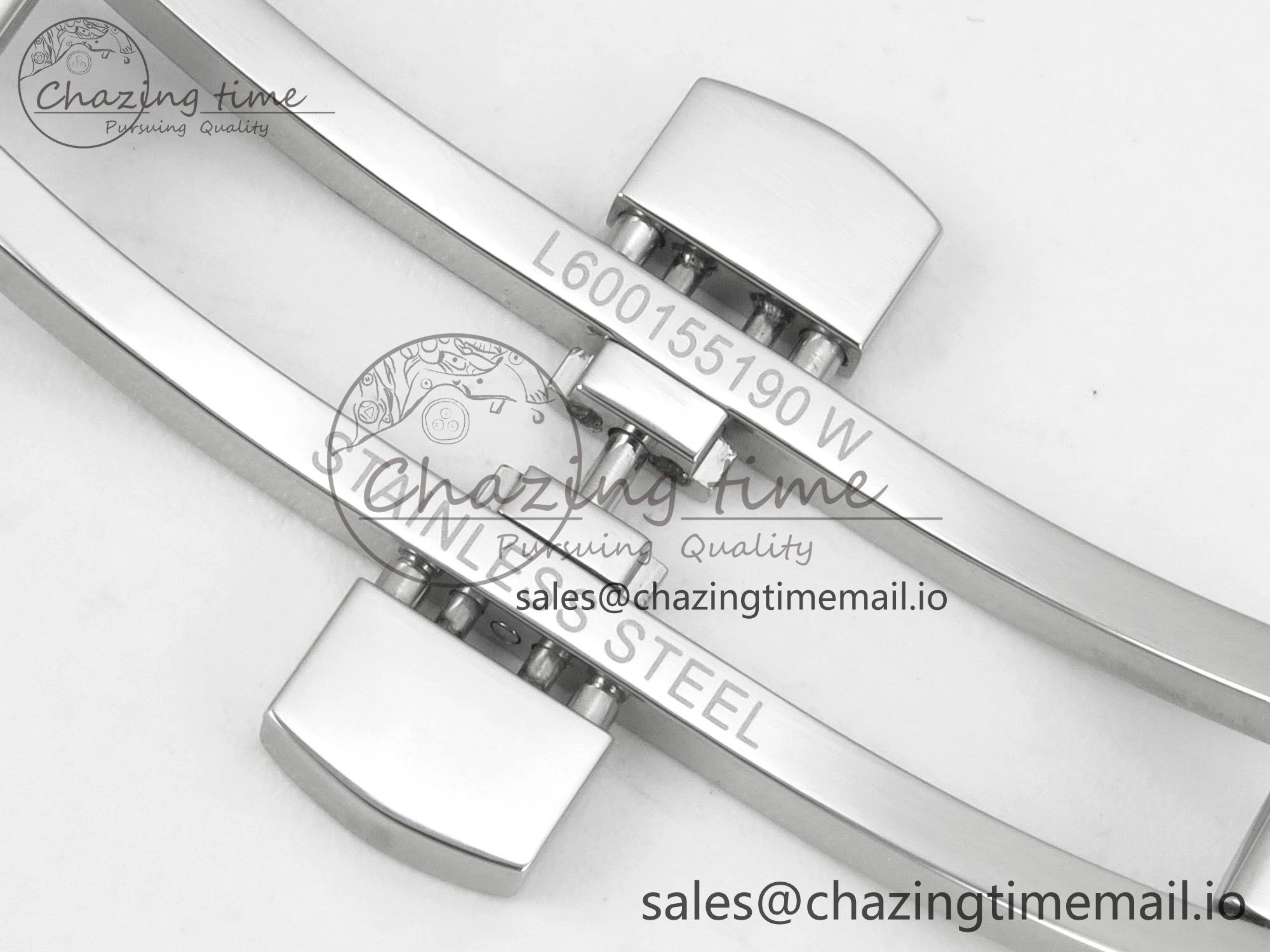 Master Collection 40mm SS AF 1:1 Best Edition White Roman Dial on Stainless steel bracelet A Minimalist 7533