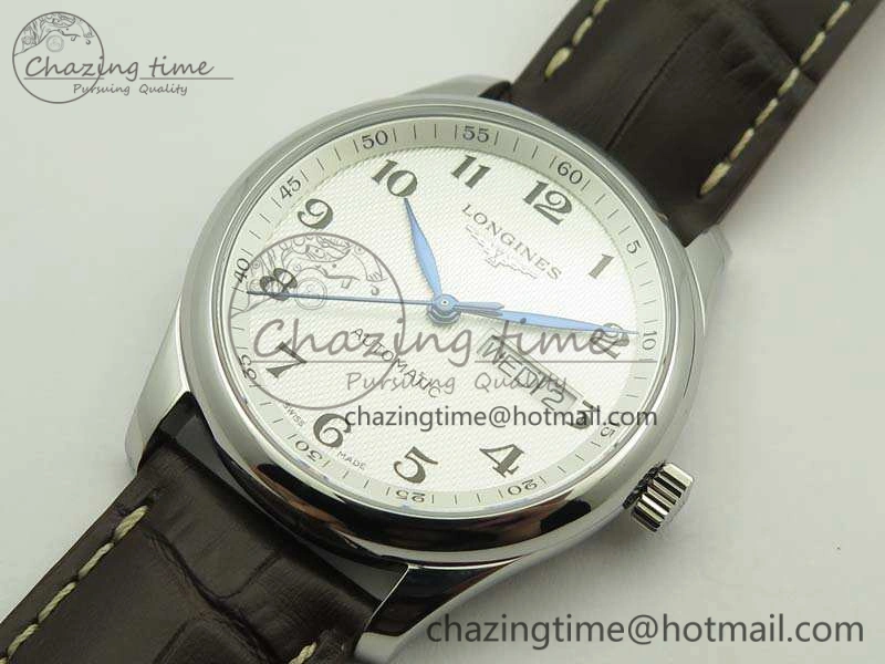 Cozy Master Collection SS LGF 1:1 Best Edition White Dial On Leather Strap 7592
