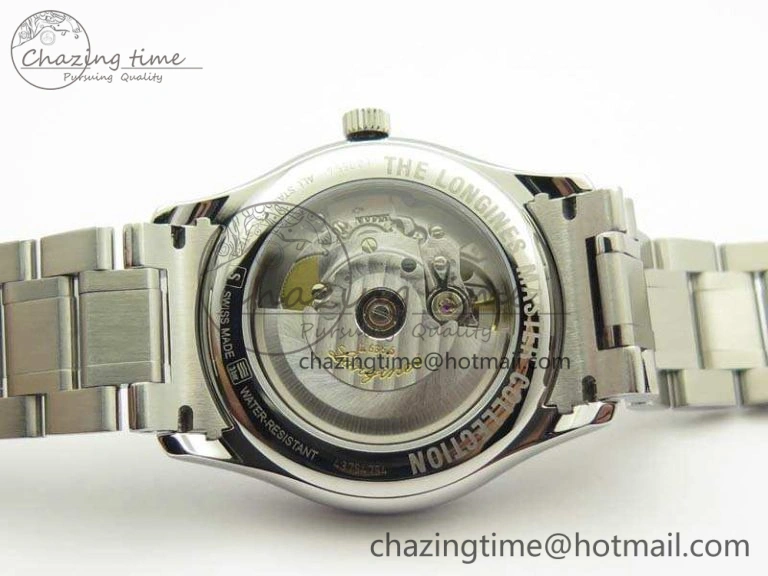 SmoothTexture Master Collection SS LGF 1:1 Best Edition White Dial On SS Bracelet 7601