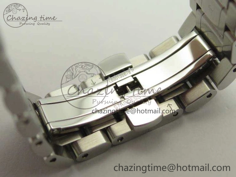 SmoothTexture Master Collection SS LGF 1:1 Best Edition White Dial On SS Bracelet 7601