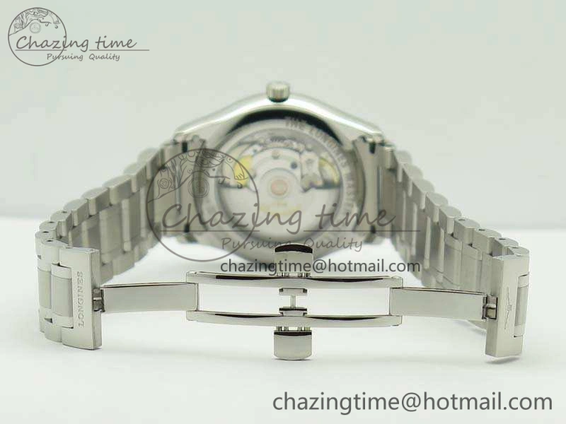 SmoothTexture Master Collection SS LGF 1:1 Best Edition White Dial On SS Bracelet 7601