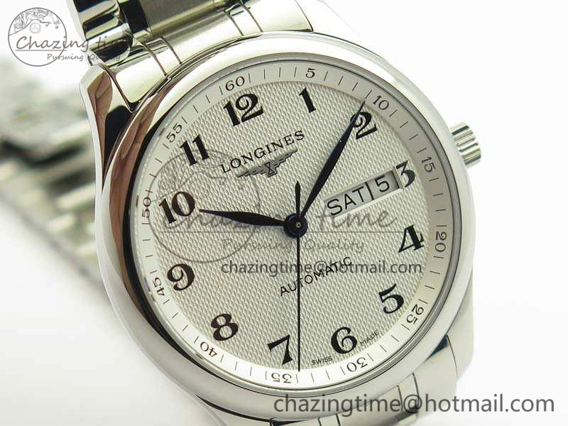 SmoothTexture Master Collection SS LGF 1:1 Best Edition White Dial On SS Bracelet 7601