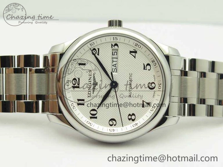 SmoothTexture Master Collection SS LGF 1:1 Best Edition White Dial On SS Bracelet 7601