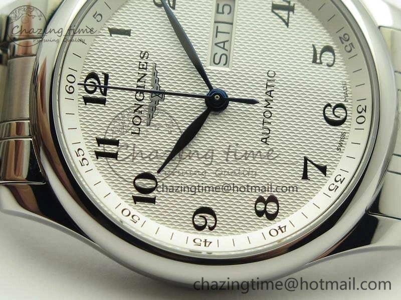 SmoothTexture Master Collection SS LGF 1:1 Best Edition White Dial On SS Bracelet 7601
