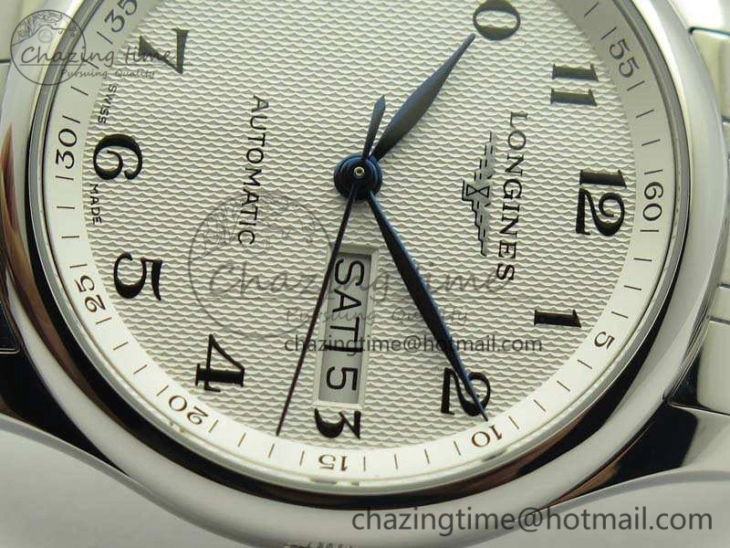 SmoothTexture Master Collection SS LGF 1:1 Best Edition White Dial On SS Bracelet 7601