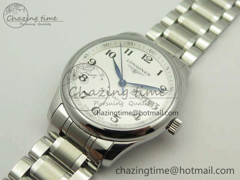 SmoothTexture Master Collection SS LGF 1:1 Best Edition White Dial On SS Bracelet 7601