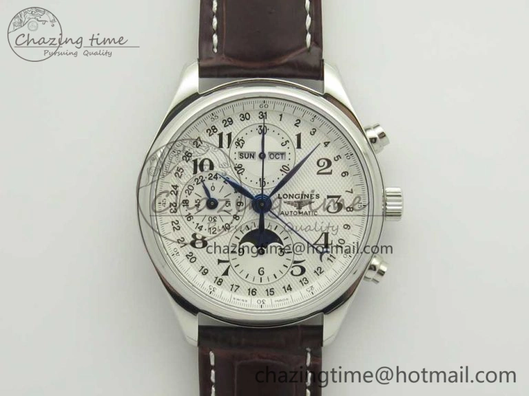 SmoothTexture Master Collection SS LGF 1:1 Best Edition White Dial On SS Bracelet 7601