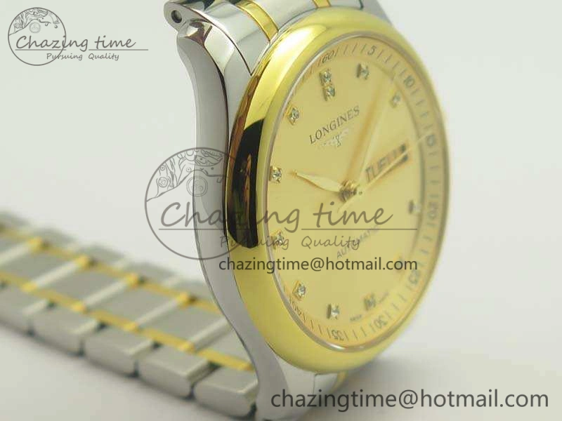 Master Collection SS YG LGF 1:1 Best Edition Gold Dial On SS YG Bracelet A Comfortable 7591