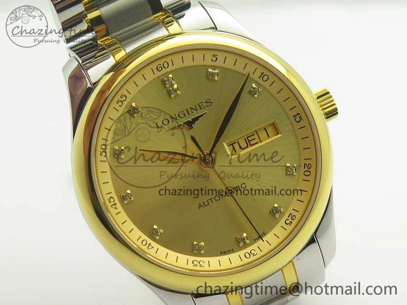 Master Collection SS YG LGF 1:1 Best Edition Gold Dial On SS YG Bracelet A Comfortable 7591