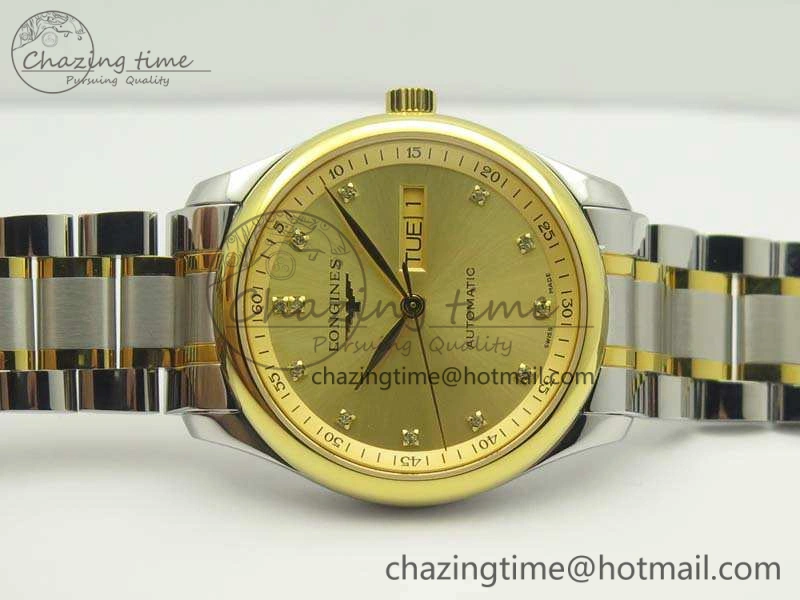 Master Collection SS YG LGF 1:1 Best Edition Gold Dial On SS YG Bracelet A Comfortable 7591